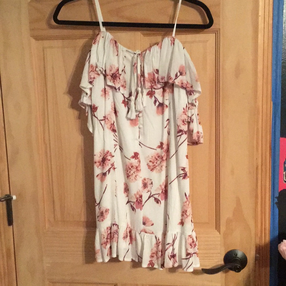 Off the shoulder floral dress